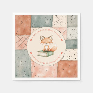 Serviette En Papier Un nouveau chapitre commence le Baby shower Storyb