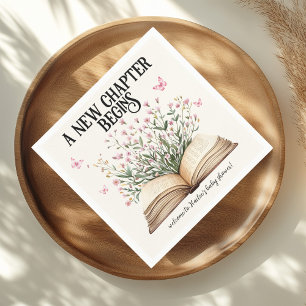 Serviette En Papier Un nouveau chapitre personnalisé commence le Baby 