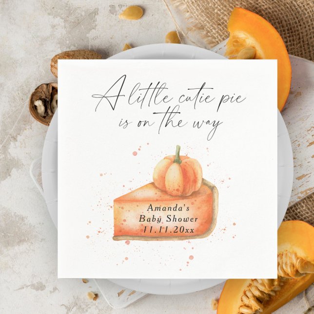 Serviette En Papier "Un petit ange arrive" baby shower (Créateur téléchargé)