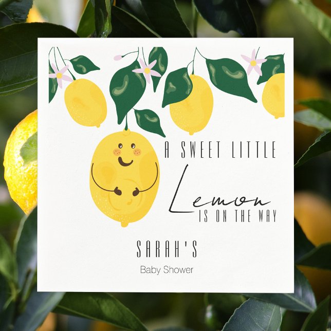 Serviette En Papier un petit Baby shower de citron (Créateur téléchargé)