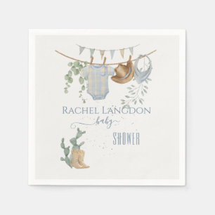 Serviette En Papier Un petit Baby shower de cowboy