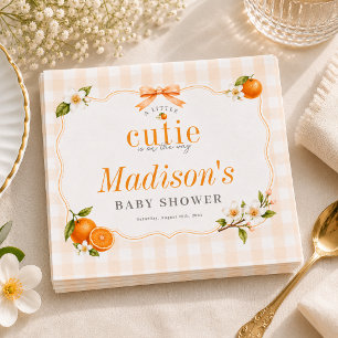 Serviette En Papier Un Petit Bébé Mignon En Route Fête de Naissance Ne