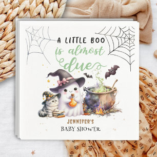 Serviette En Papier Un Petit Boo ! Halloween Baby shower genre neutre