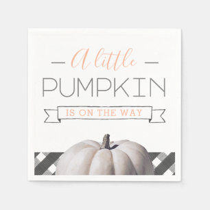 Serviette En Papier Un petit Citrouille est en route Baby shower d'aut