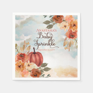 Serviette En Papier Un Petit Citrouille   Floral Girl Baby Sprinkl