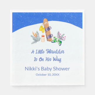 Serviette En Papier Un Petit Destructeur de Planche à Neige