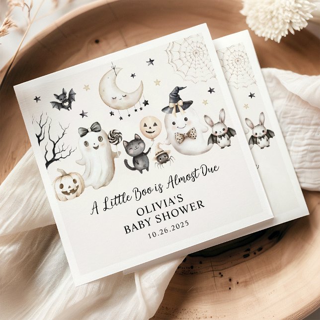 Serviette En Papier Un petit livre est presque dû Baby shower d'Hallow (Créateur téléchargé)