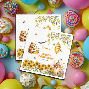 Serviette En Papier Un Petit Miel Chaque Année Anniversaire