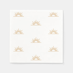 Serviette En Papier Un petit rayon de soleil Baby shower Boho