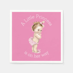Serviette En Papier Un petit rose de princesse baby shower