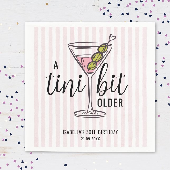Serviette En Papier Un peu plus âgé Anniversaire sur le thème de Pink  (Créateur téléchargé)