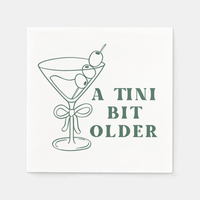 Serviette En Papier Un peu plus vieux à un tini (Devant)