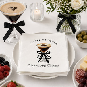 Serviette En Papier Un peu plus vieux Anniversaire Espresso Martini