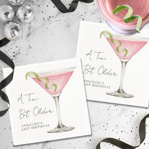 Serviette En Papier Un peu plus vieux, Martini, fête d'anniversaire