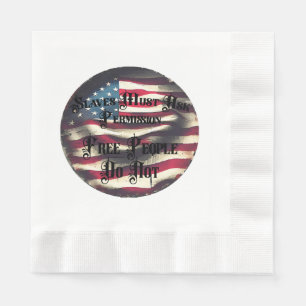 Serviette En Papier Un peuple libre