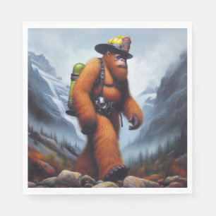 Serviette En Papier Un pompier à bout portant