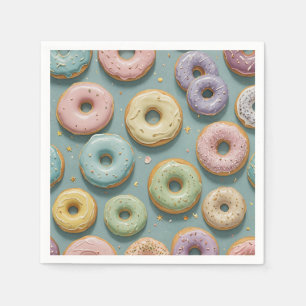 Serviette En Papier Un rêve de beignet pastel à la mode