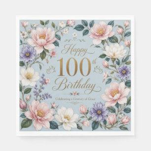 Serviette En Papier Un siècle de grâce florissante