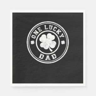 Serviette En Papier Un T-shirt Jour de la Saint Patrick de papa chance