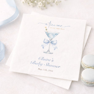 Serviette En Papier Un Tini en route Élégant Garçon Baby Shower