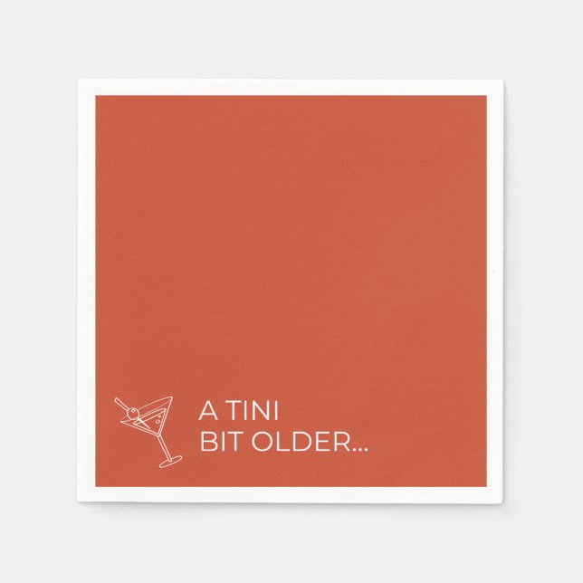 SERVIETTE EN PAPIER UN TINI UN PEU PLUS ANCIEN (Devant)