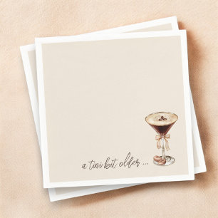 Serviette En Papier Un Tini Un Peu Plus Ancien Espresso Martini