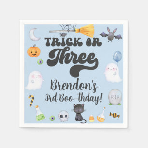 Serviette En Papier Un tour d'Halloween ou des serviettes de 3ème anni