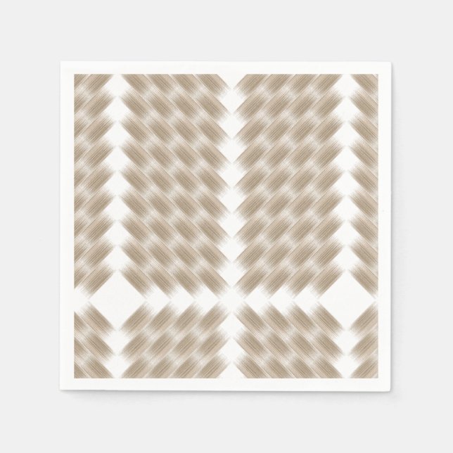 Serviette En Papier Un triangle blanc équilatéral centré sur une plain (Devant)