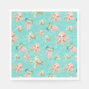 Serviette En Papier Underwater Sea