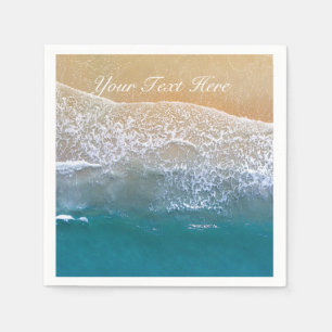 Serviette En Papier Une avec la plage