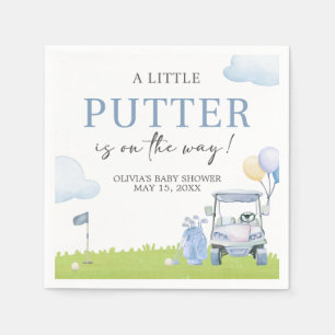 Serviette En Papier Une Baby Shower de Golf Bébé Putter