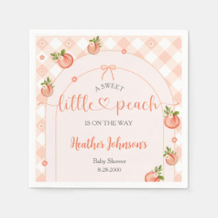 Serviette En Papier Une Baby Shower Douce Comme un Petit Pêche en Vich