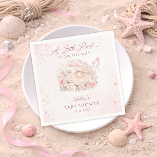 Serviette En Papier Une Baby Shower Fille Perle