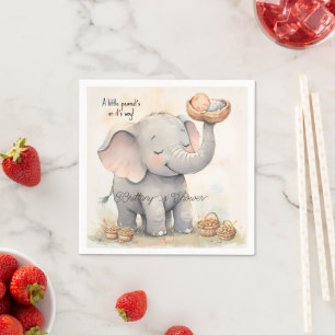 Serviette En Papier Une Baby Shower Petit Cacahuète 