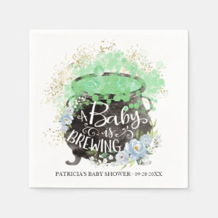 Serviette En Papier Une Baby Shower pour un Bébé Halloween Garçon