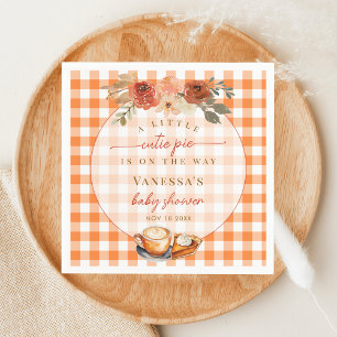 Serviette En Papier Une Baby Shower sur le thème de l'automne avec des