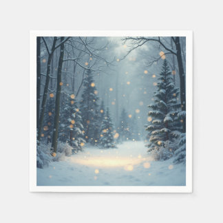 Serviette En Papier Une chaude histoire d'hiver