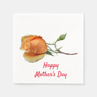 Serviette En Papier Une coupe rose unique