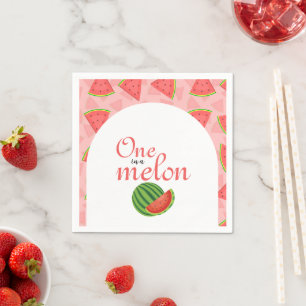 Serviette En Papier Une Dans Une Pastèque Melon