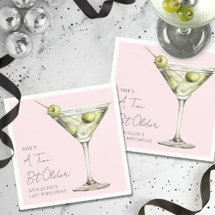 Serviette En Papier Une fête d'anniversaire au Martini un tout petit p