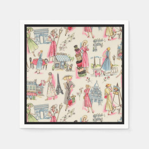 Serviette En Papier Une journée à Paris