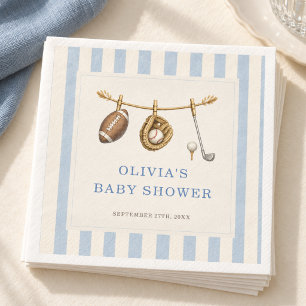 Serviette En Papier Une Lessive de Sport pour Bébé Rookie Baby Shower