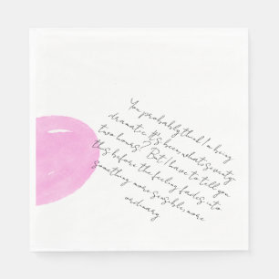 Serviette En Papier Une lettre quelques jours après un premier rendez-