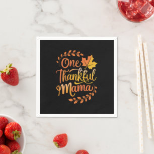 Serviette En Papier Une Maman Gentille Chute Thanksgiving Automne