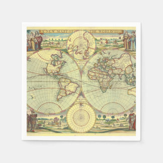 Serviette En Papier Une nouvelle carte du monde - Atlas