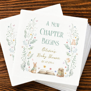 Serviette En Papier Une nouvelle étape Baby Shower
