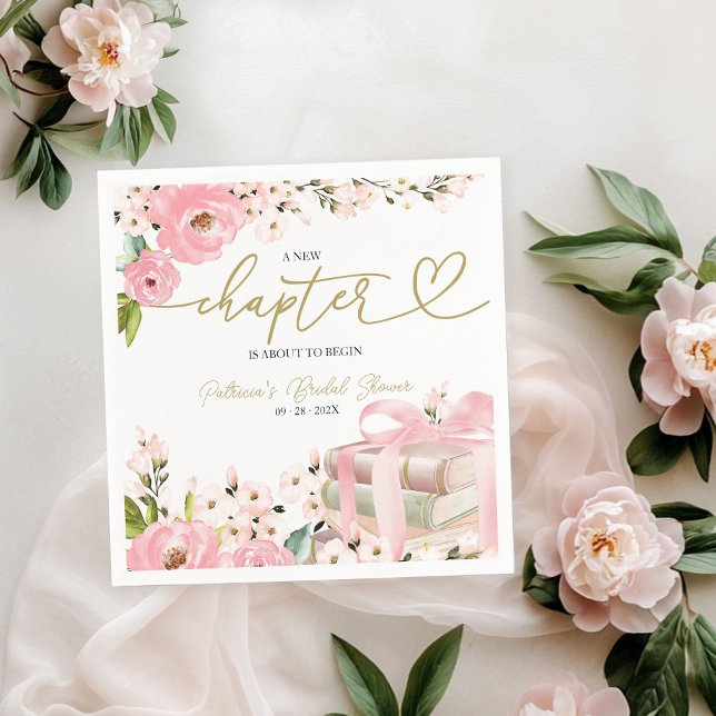 Serviette En Papier Une nouvelle Fête des mariées de livre de chapitre (Créateur téléchargé)