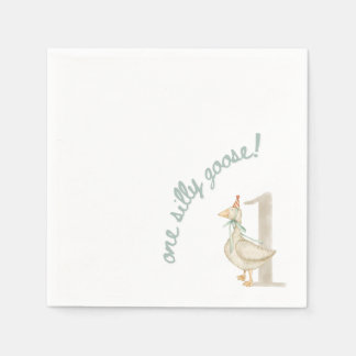 Serviette En Papier Une oie sotte premier anniversaire Napkin