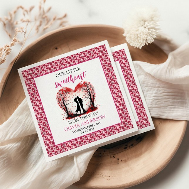 Serviette En Papier Une petite amie Valentine (Créateur téléchargé)