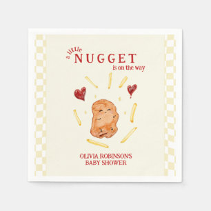 Serviette En Papier Une petite boulette en route Baby Shower